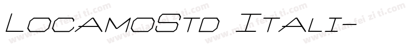 LocamoStd Itali字体转换